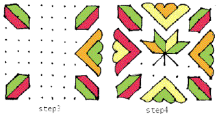 kolam step 3-4