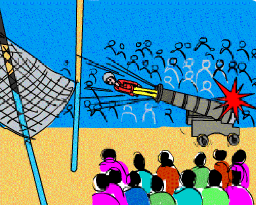How do Human Cannonballs Fly? [Illustration by Anup Singh]