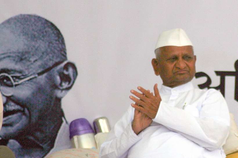 Social activist and Gandhian Mr Anna Hazare. Source http://www.flickr.com/photos/ramesh_lalwani/5597837277/