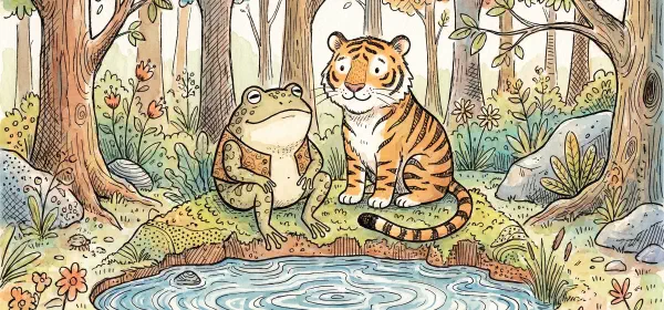 Illustration for A Frog's Friendship