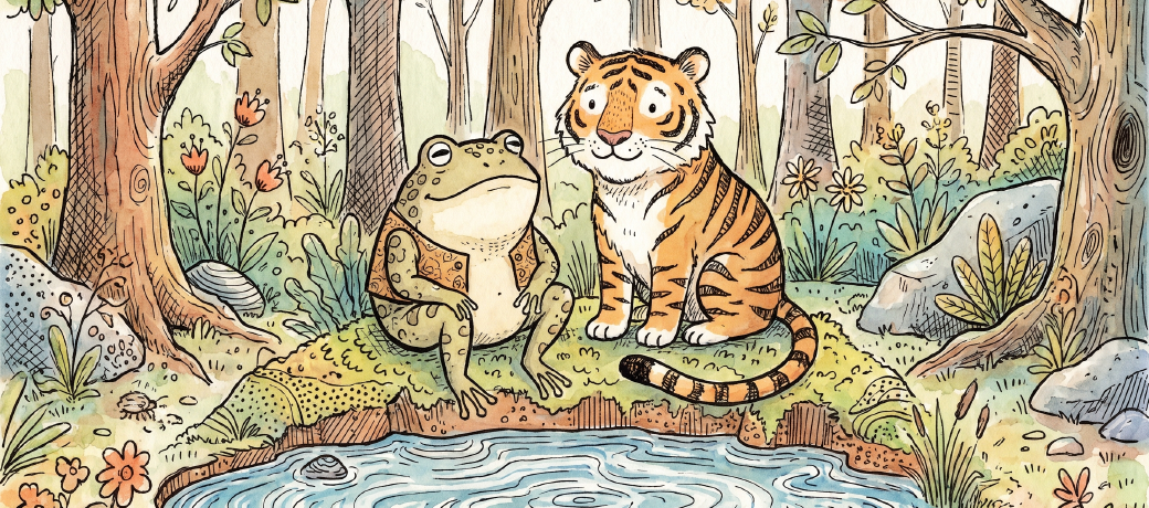 Illustration for A Frog's Friendship