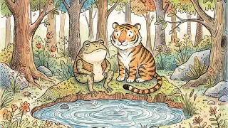 Illustration for A Frog's Friendship