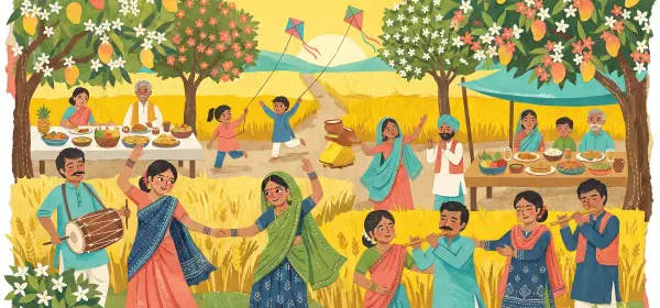 Illustration for A Harvest of Festivals
