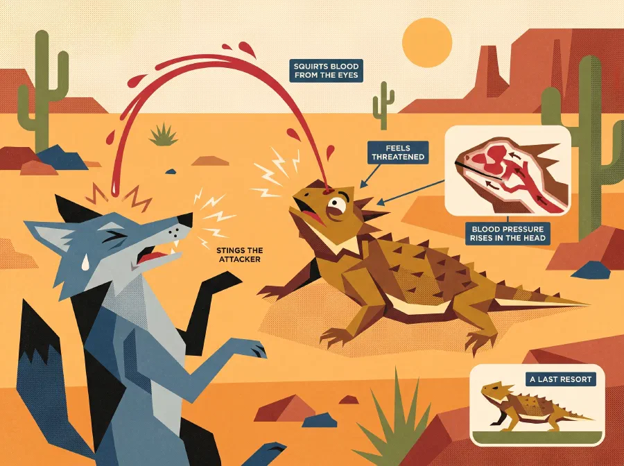 A Lizard that Squirts Blood from its Eyes
