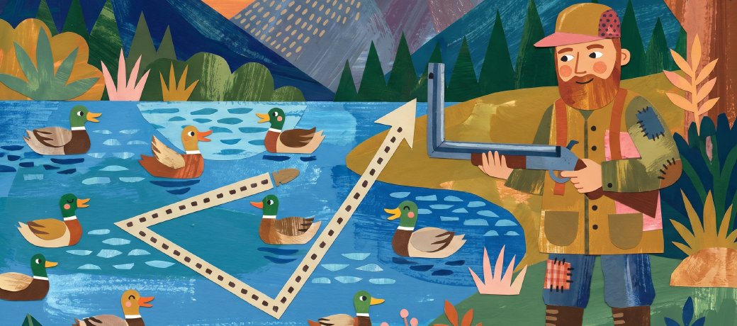 Illustration for A Lucky Hunter