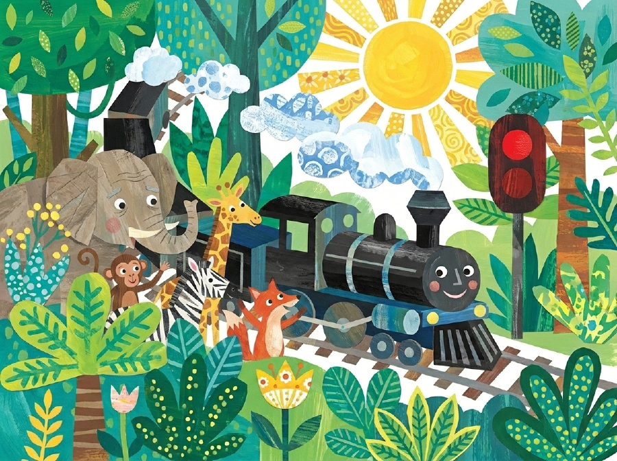A Train Adventure of Wild Animals