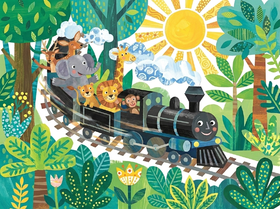A Train Adventure of Wild Animals