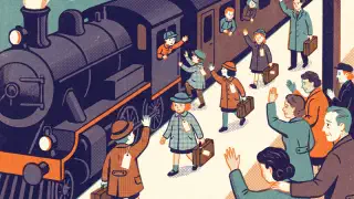 Illustration for A Train Journey beyond Childhood
