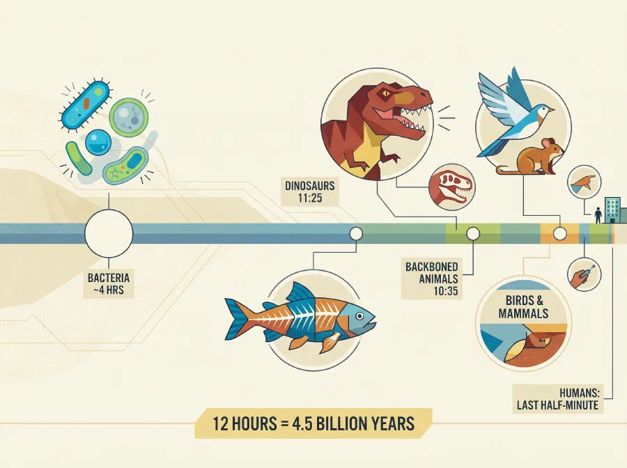 All Human History is Just 10 Seconds Old!