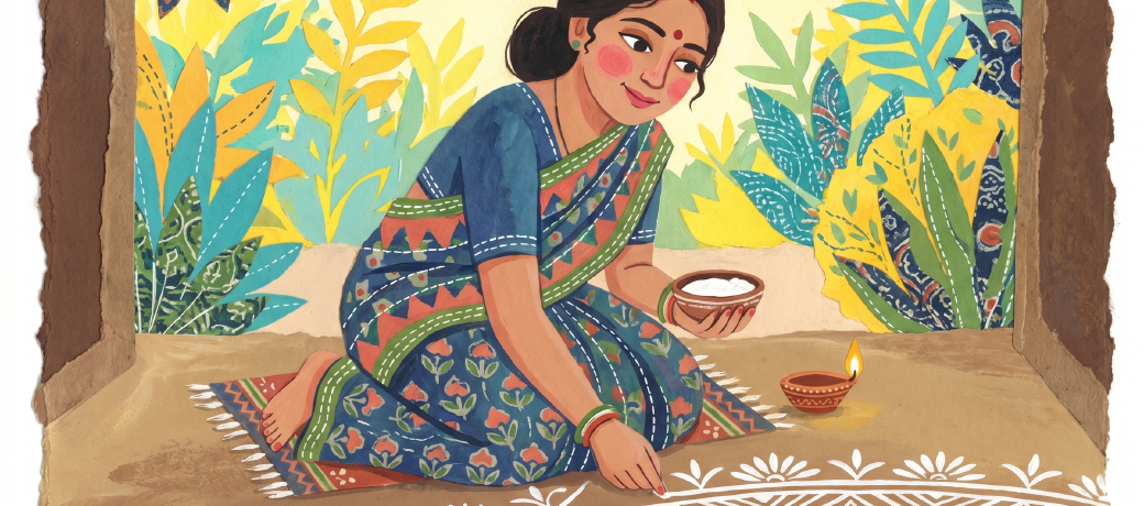 Illustration for Alpana
