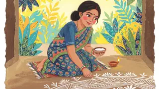 Illustration for Alpana