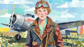 Illustration for Amelia Earhart