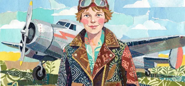 Illustration for Amelia Earhart
