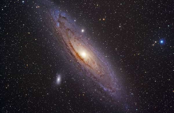 Andromeda galaxy is visible to the eye