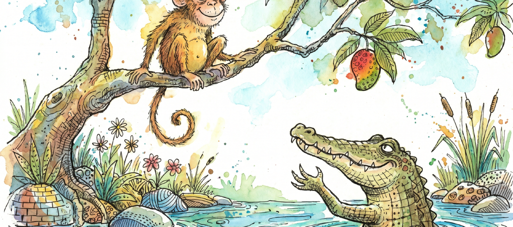 Illustration for बन्दर मामा