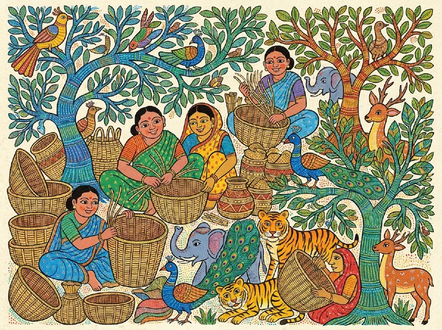 Basket-making in India