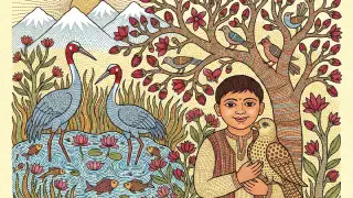 Illustration for Bhoja's Eagle