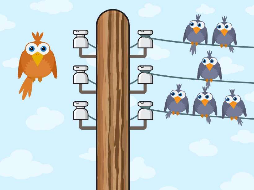 Why don't Birds on a wire get a shock?