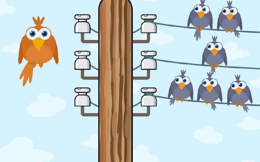 Why don't Birds on a wire get a shock?