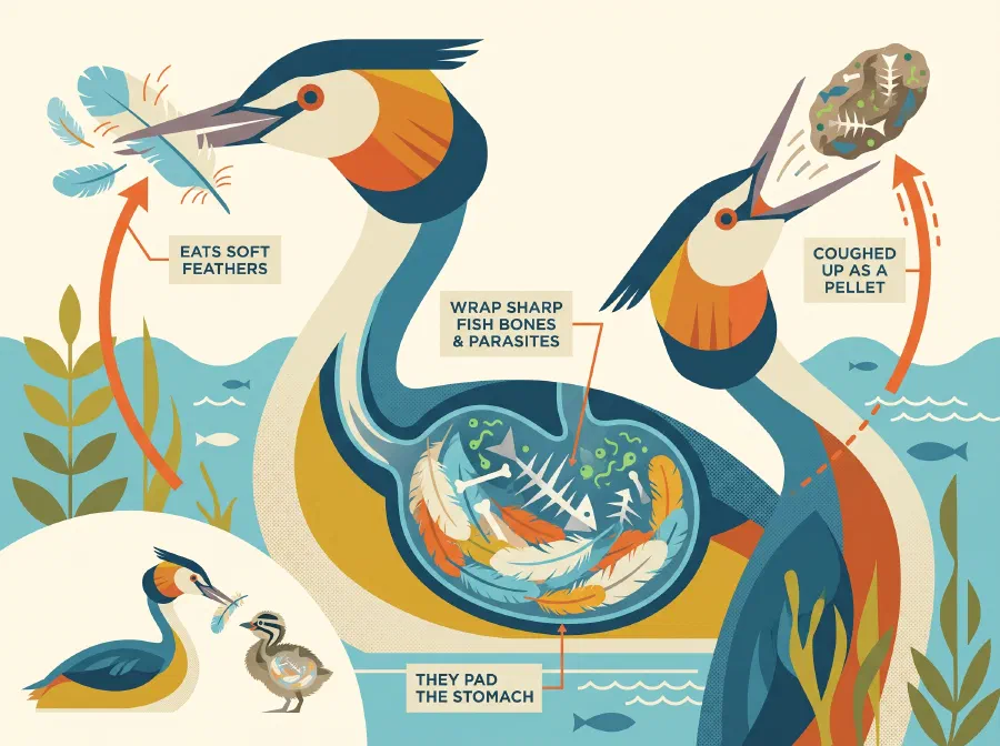 Birds Which Eat Their Feathers