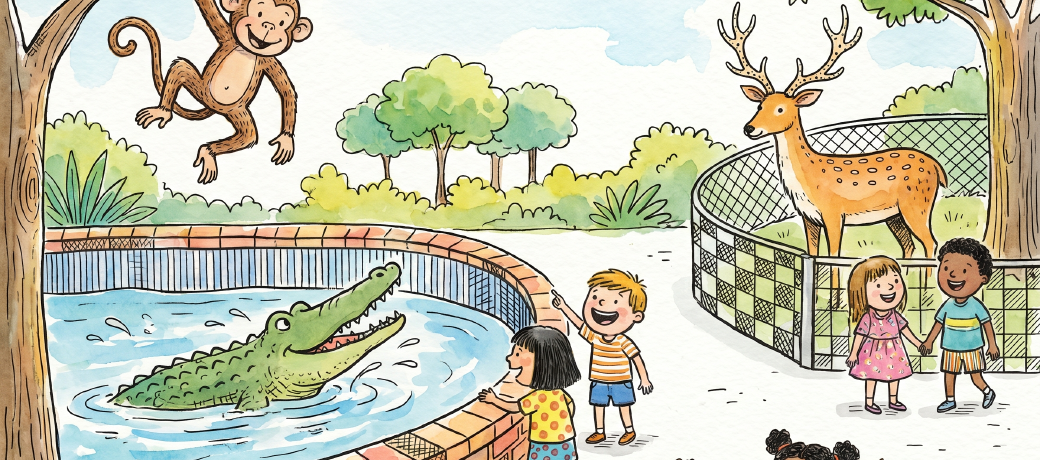 Illustration for चिड़ियाघर