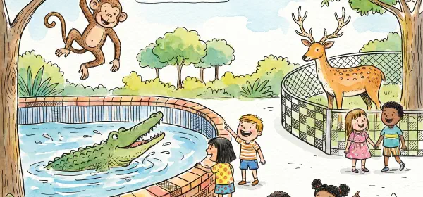 Illustration for चिड़ियाघर