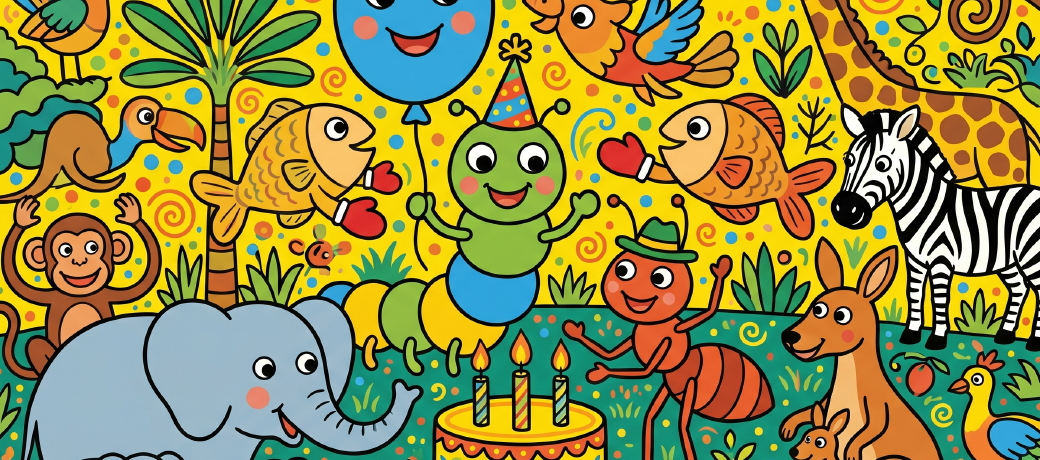 Illustration for Chiku’s Birthday