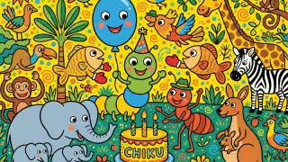 Illustration for Chiku’s Birthday