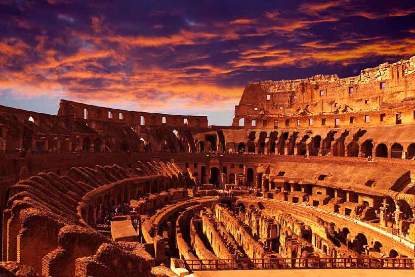 The Colosseum in Rome, Italy was used for gladiatorial contests and public spectacles such as mock sea battles, animal hunts, executions, re-enactments of famous battles, and dramas based on Classical mythology. [KKulikov](http://www.shutterstock.com/gallery-287368p1.html?cr=00&pl=edit-00) / [Shutterstock.com](http://www.shutterstock.com/?cr=00&pl=edit-00)