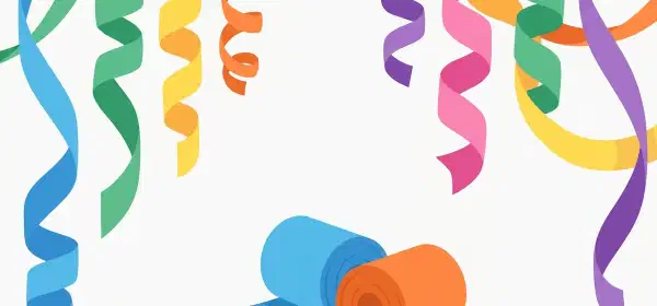 Illustration for Colourful Streamers