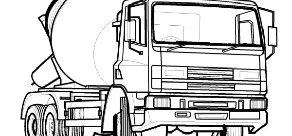 Illustration for Land Transportation Coloring Pages