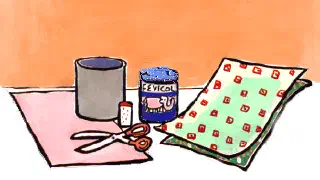 Illustration for The Magical Paper Pipe Stand