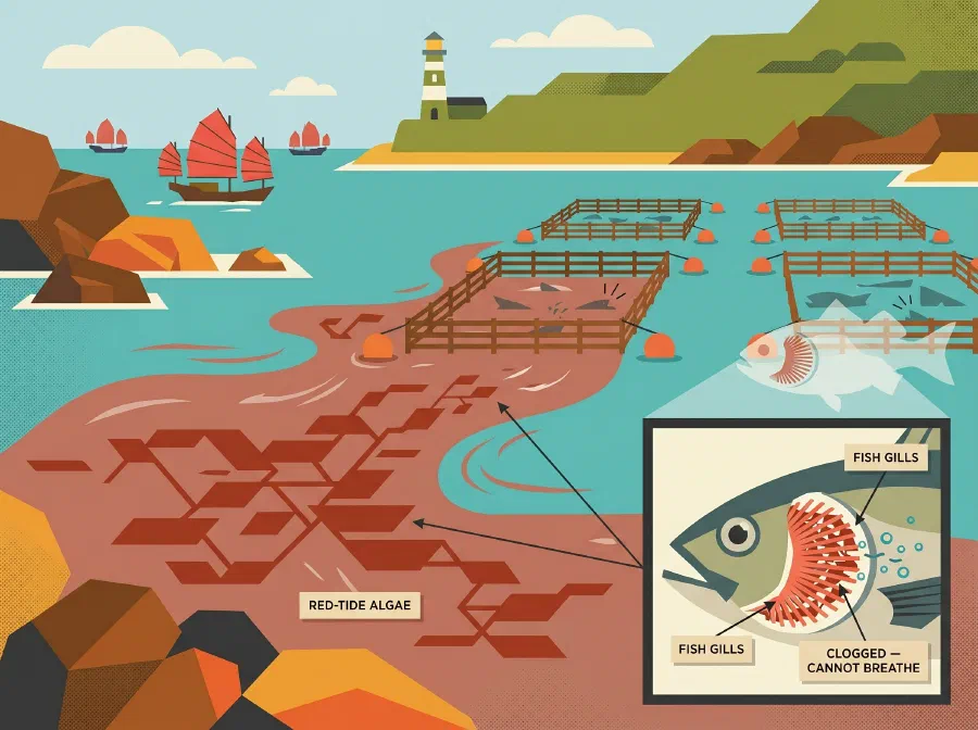 Dangerous Red Tide in HongKong