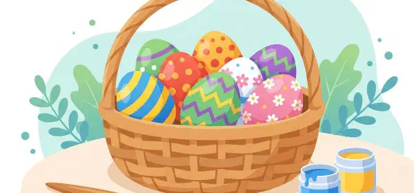 Illustration for Decorate Eggs for Easter