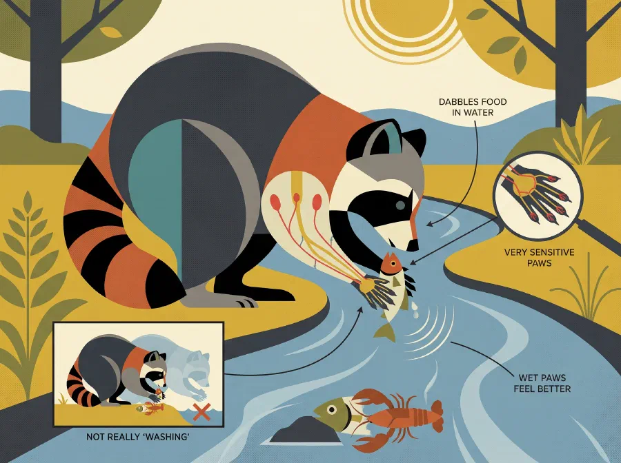 Do Raccoons Wash their Hands Before they Eat?