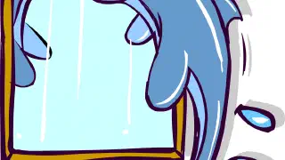Illustration for Dolphin in the Mirror
