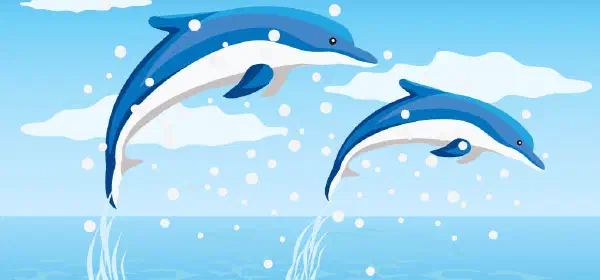 Illustration for Do Whales and Dolphins see Blue?