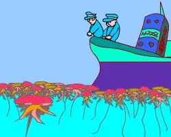Fragile Creature of the Sea [Illustration by Sudheer Nath]