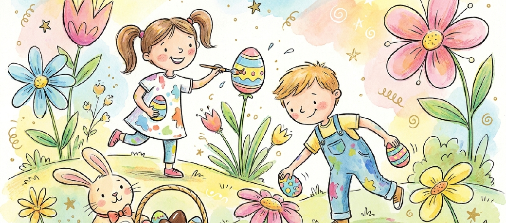 Illustration for Easter's Here