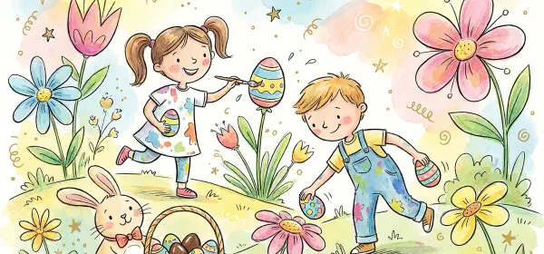 Illustration for Easter's Here