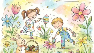Illustration for Easter's Here