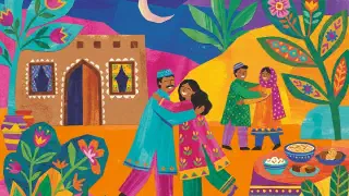 Illustration for Eid in Yusufpur