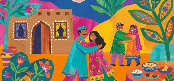 Illustration for Eid in Yusufpur