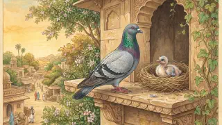 Illustration for Excerpts from Gay-Neck: The Story of a Pigeon