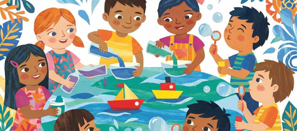 Illustration for Children and Water