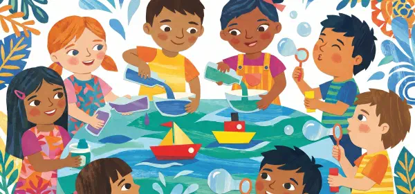 Illustration for Children and Water