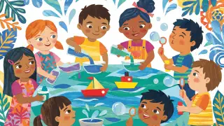 Illustration for Children and Water
