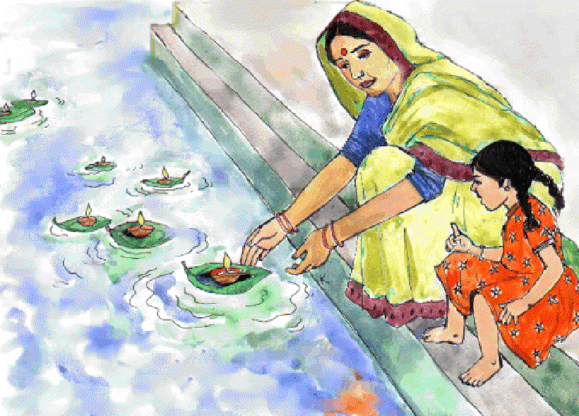 Festive Layers [Illustration by Kusum Chamoli]