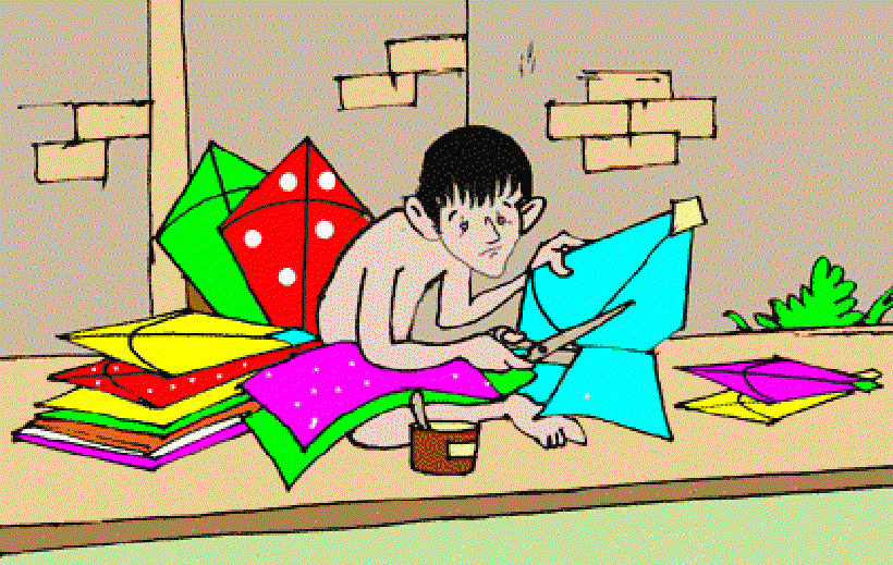The Kite-Maker [Illustration by Shiju George]