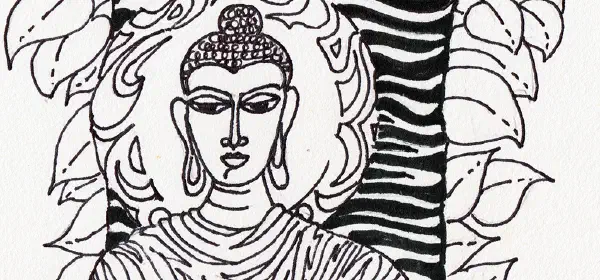 Illustration for Buddha Purnima
